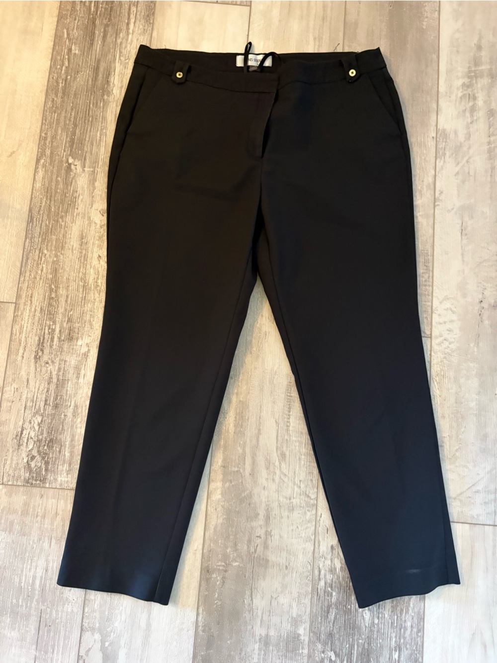 Jones Studio Black Ankle-Length Tapered Pants